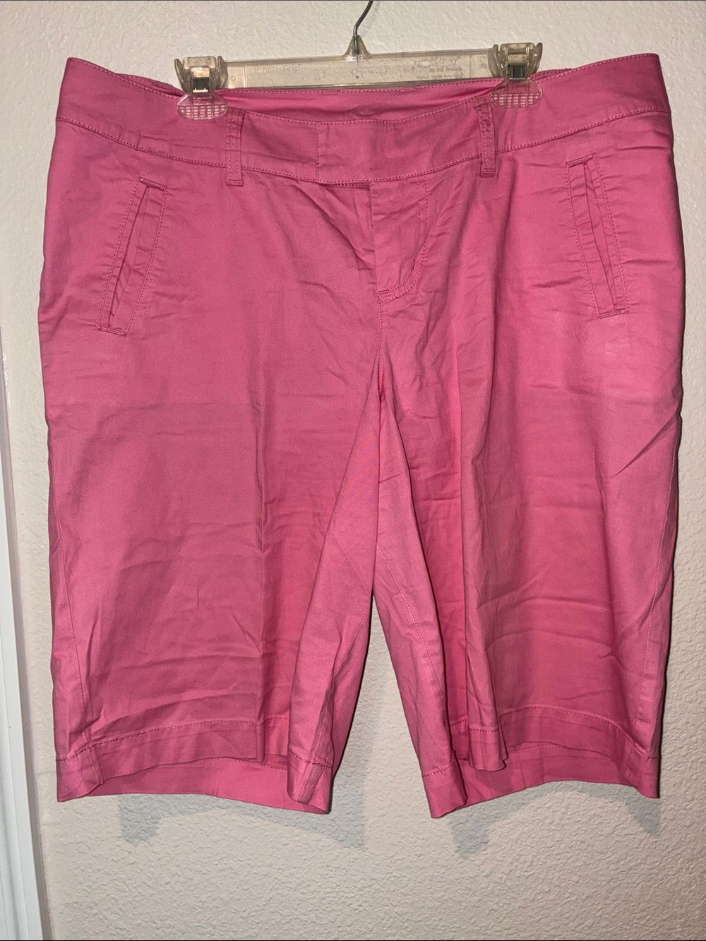 Venezia Hot Pink Bermuda Shorts